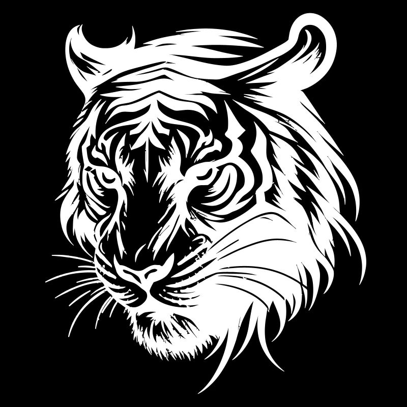 Tiger contour color editable