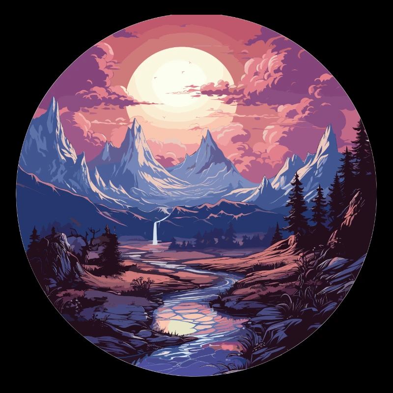 Landschaft - Illustration