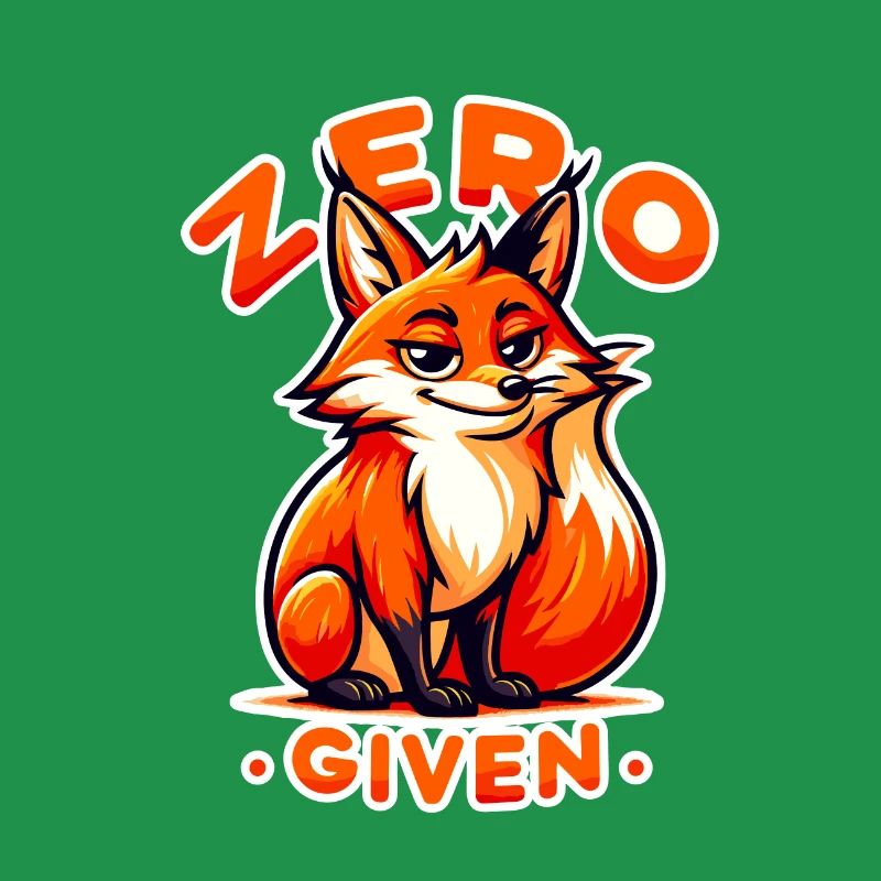 Zéro donné - Illustration de renard