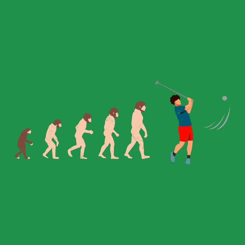 Evolution Golf Golfer Geschenkidee