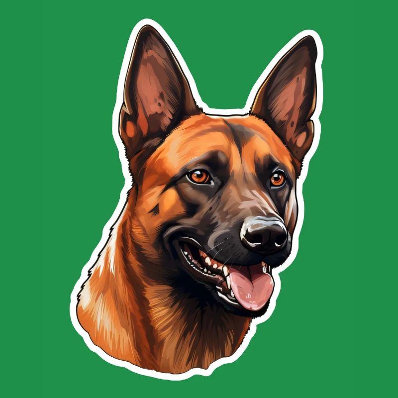 Belgian Malinois Kopf