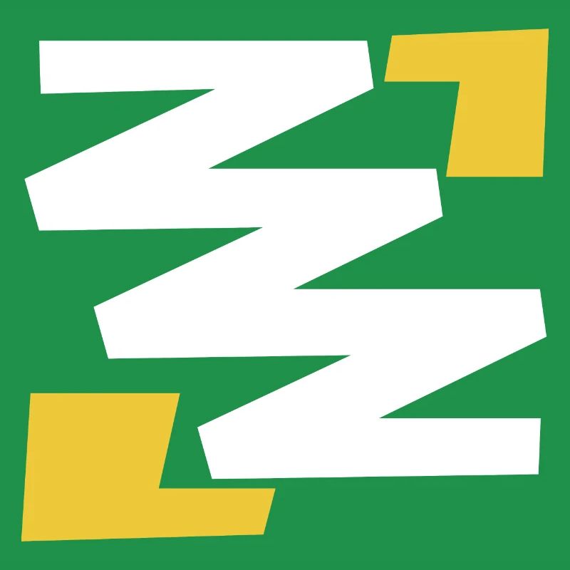 Basic simple digital art emblem with Z