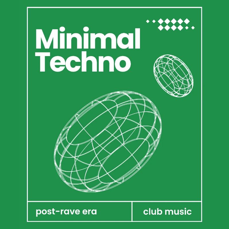 Minimal-Techno-Musik-Sphären-Design