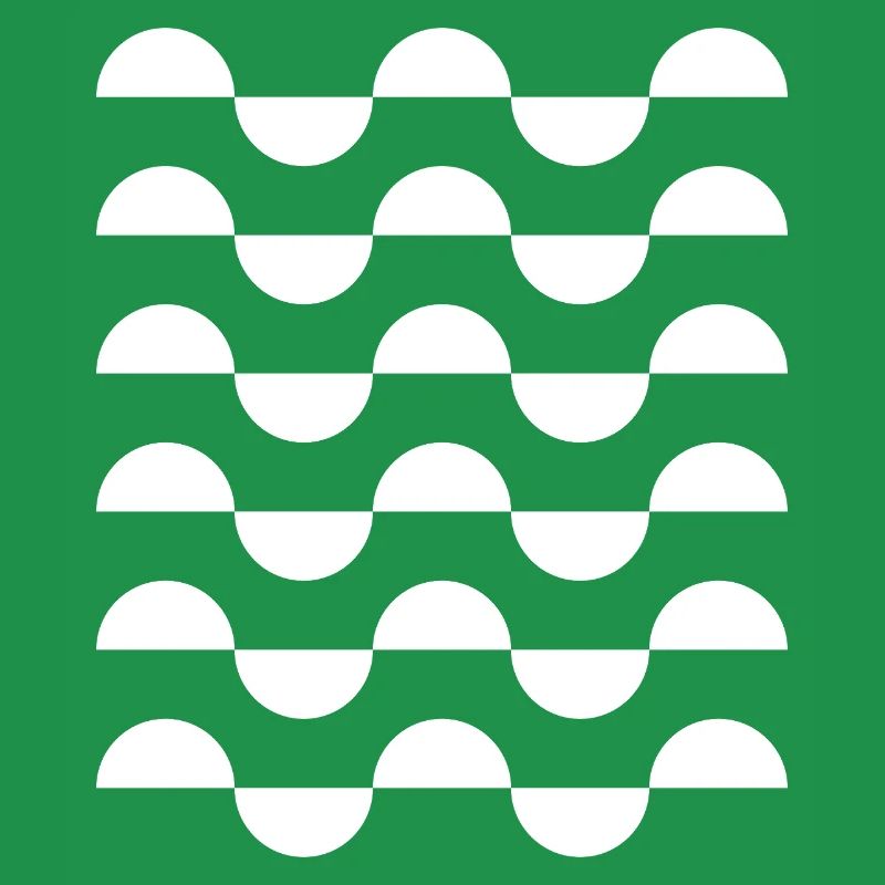 Monochrome Wave Arc Repeat