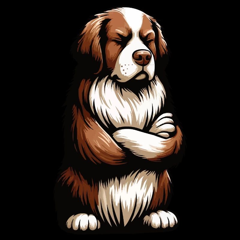 Bernhadiner St. Bernard propriétaire Chien St. Bernard