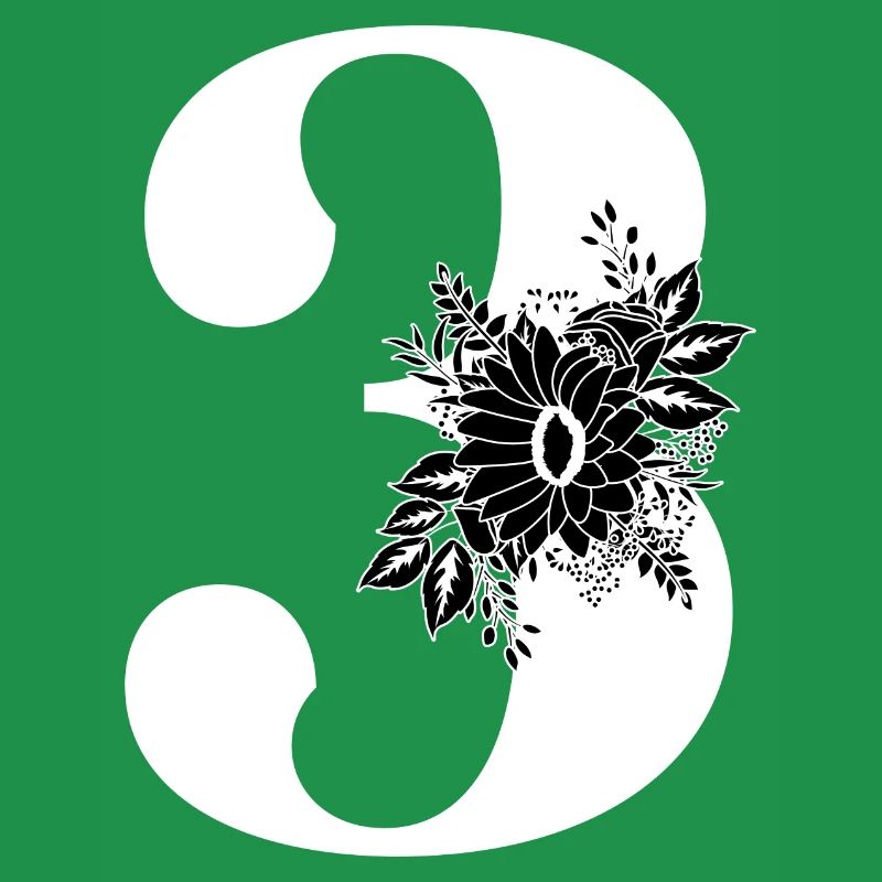 Nummer 3 Schwarze Blumen - 3. Blumenjubiläum