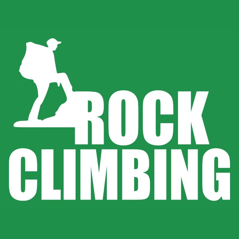 Rock climbing logo