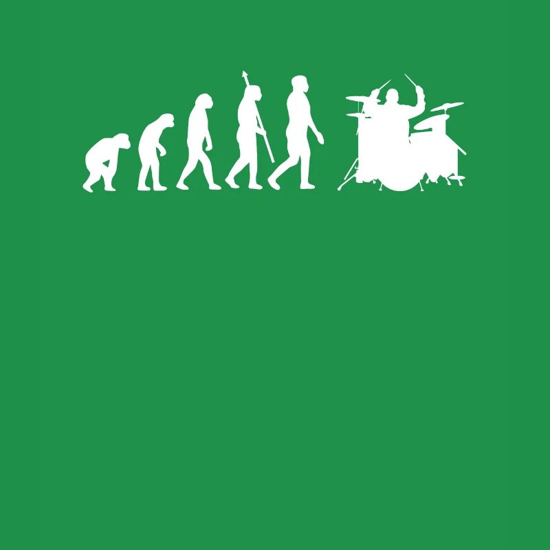 Schlagzeuger Evolution Entwicklung Schlagzeug