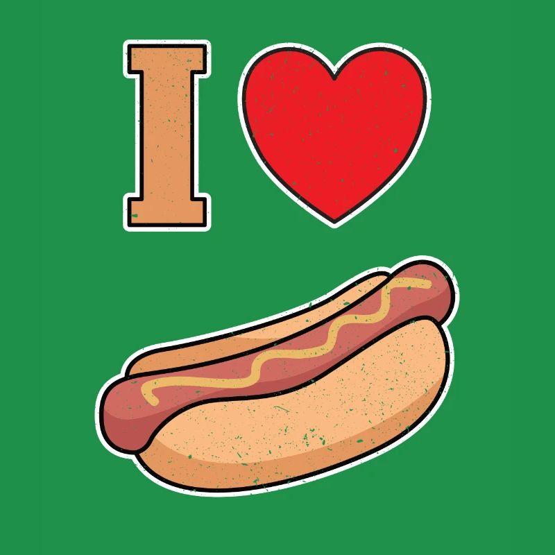 Ich Liebe Bockwurst mit Senf