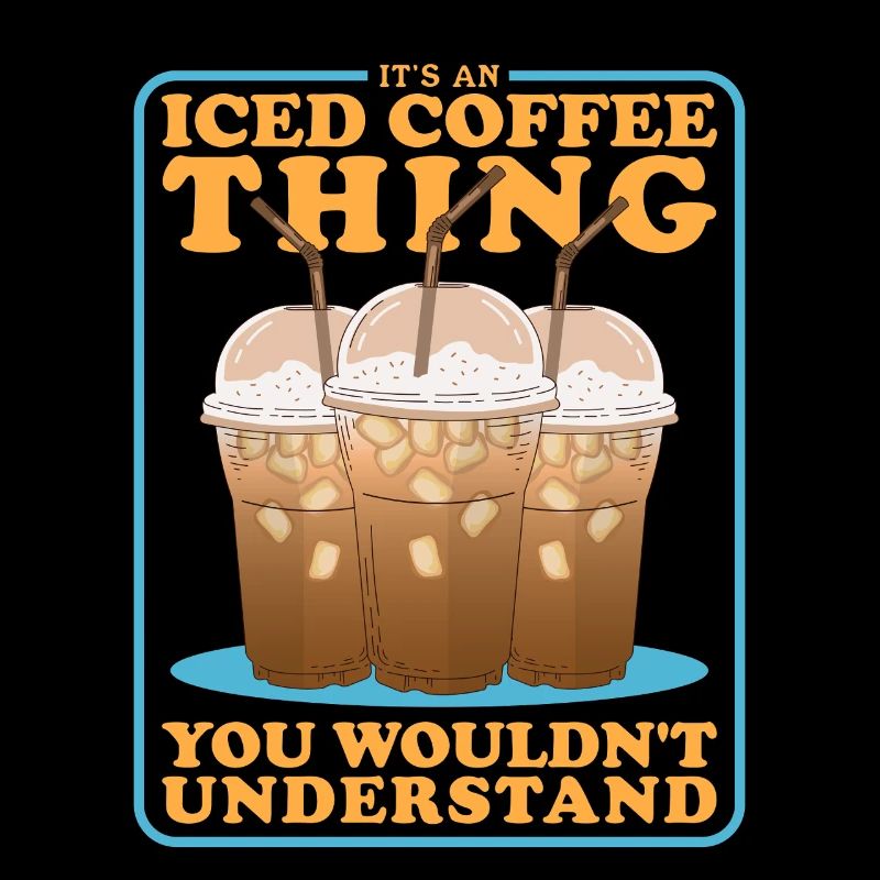 Eiskaffee Iced Coffee Kaffeeliebhaber Geschenk