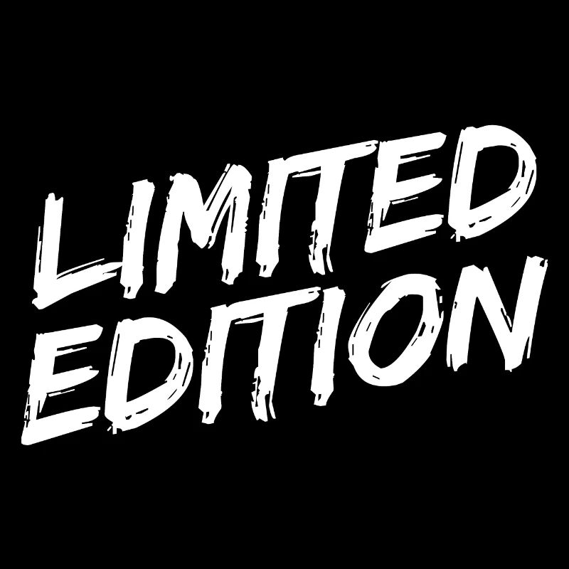 "Limited Edition" - White brush font