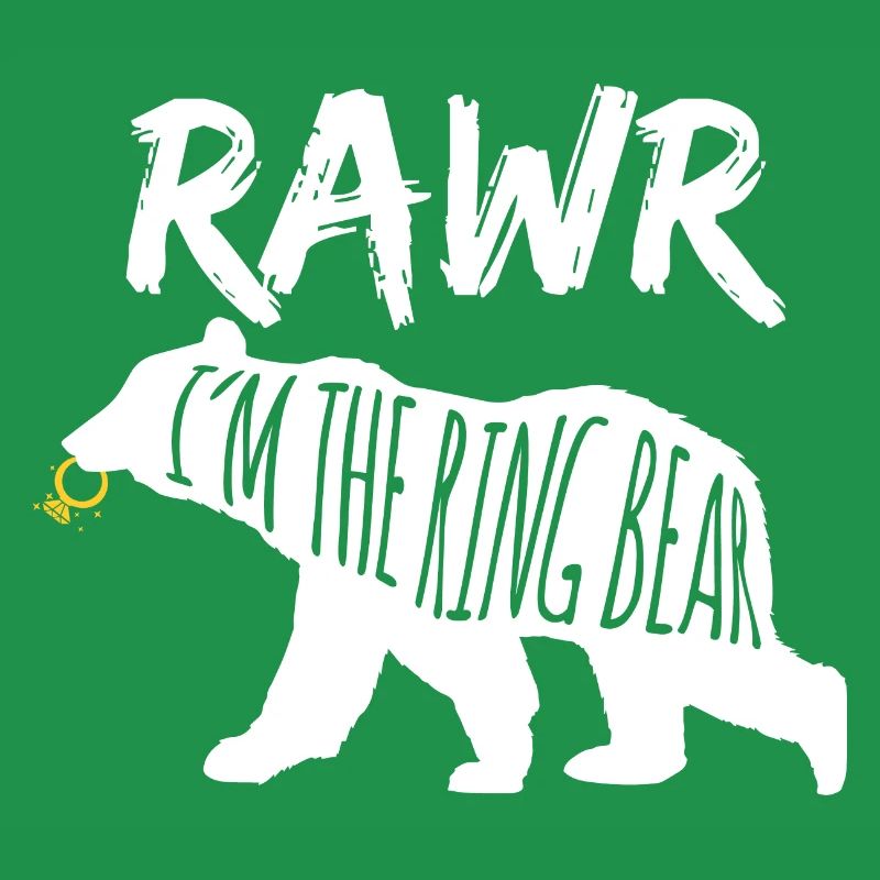 Rawr Ich bin der Ringbär Ringträger Hochzeitsgeschenk