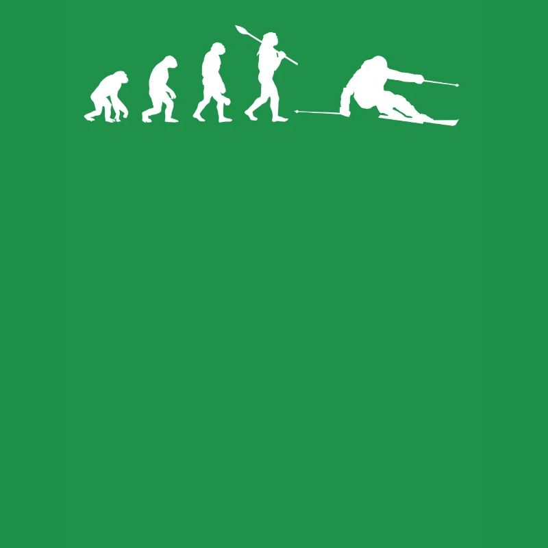 Skiing Evolution einzigartiges Design