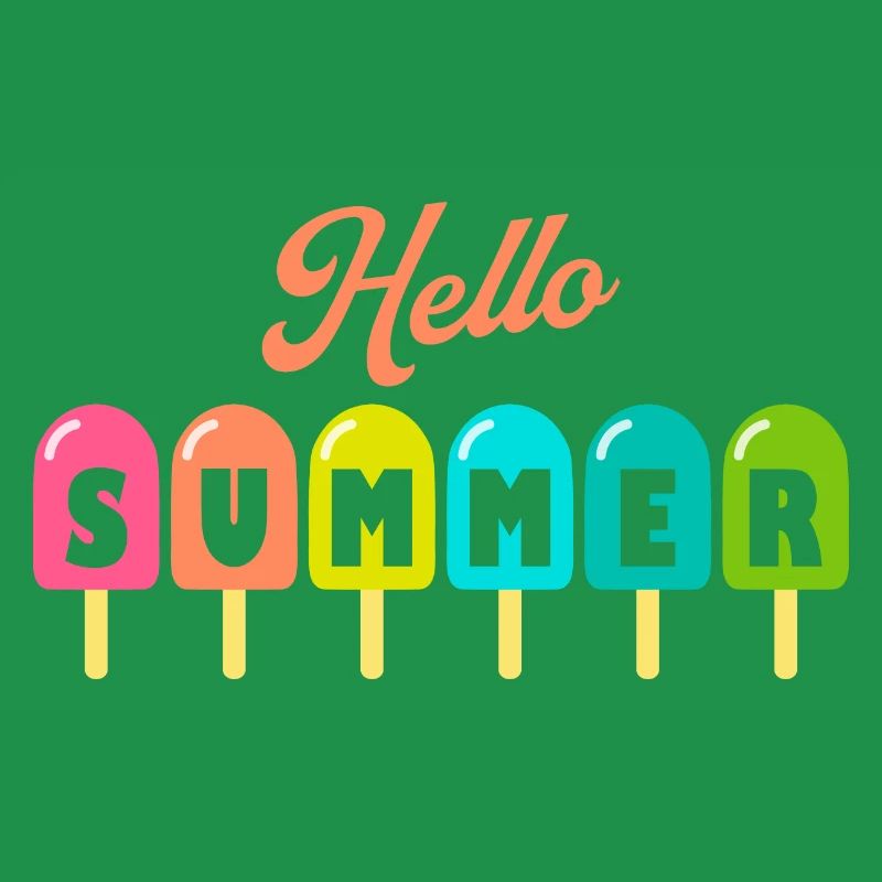 Hello Summer Popsicle | Summer Vacation Sunset