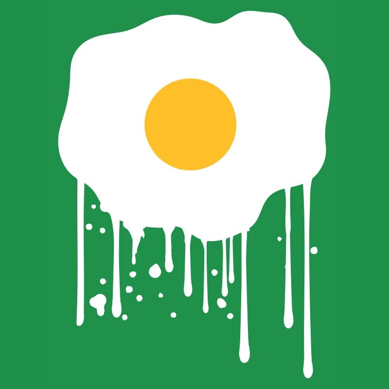 spray drop graffiti stamp fried egg food lec