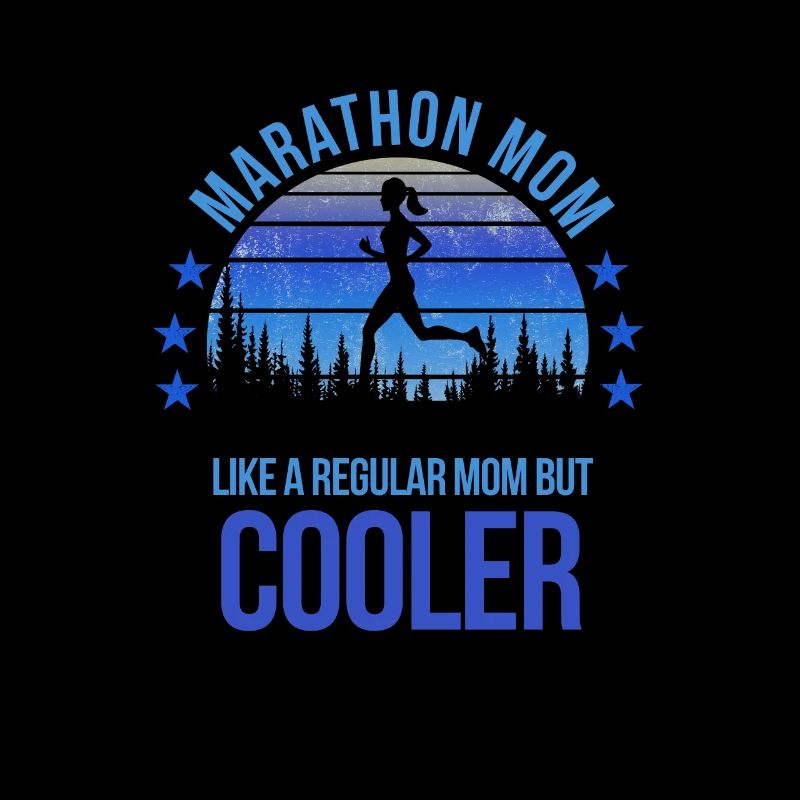 Marathon Mama Läufer Laufen Fan Muttertag