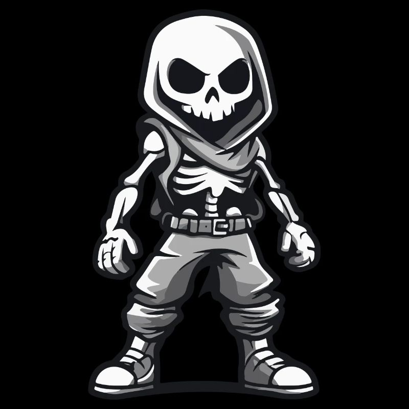 Squelette Halloween Bande Dessinée