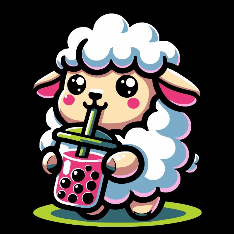Bubble Tea Sheep Boba Tea Kawaii Geschenk