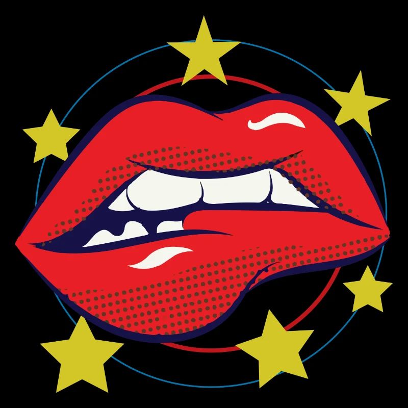 MOUTH LIPS PopArt Comic