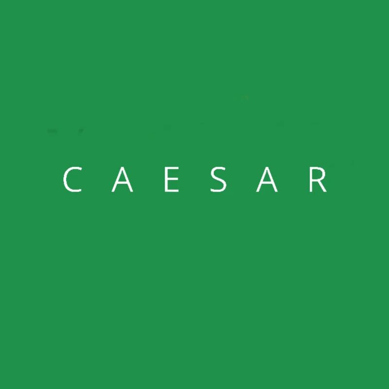 Caesar Lettering White Gift Idea