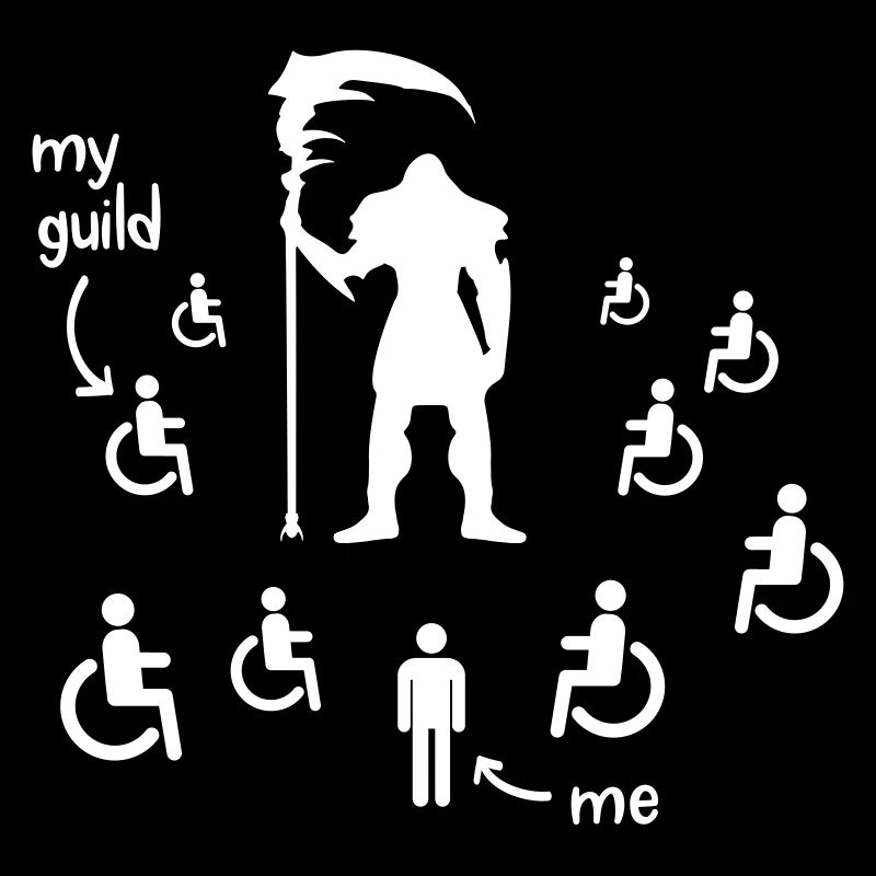 Awesome WoW Shirt: me vs. my guild at the raid