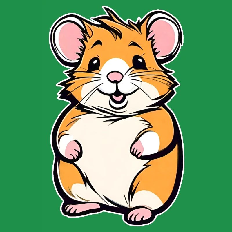 Hamster doré mignon