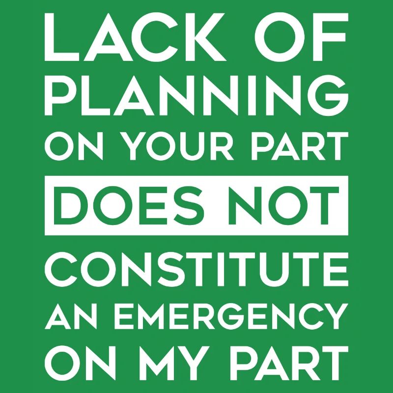 Manque de planification