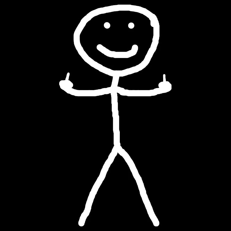 Stickman avec doigt coquin