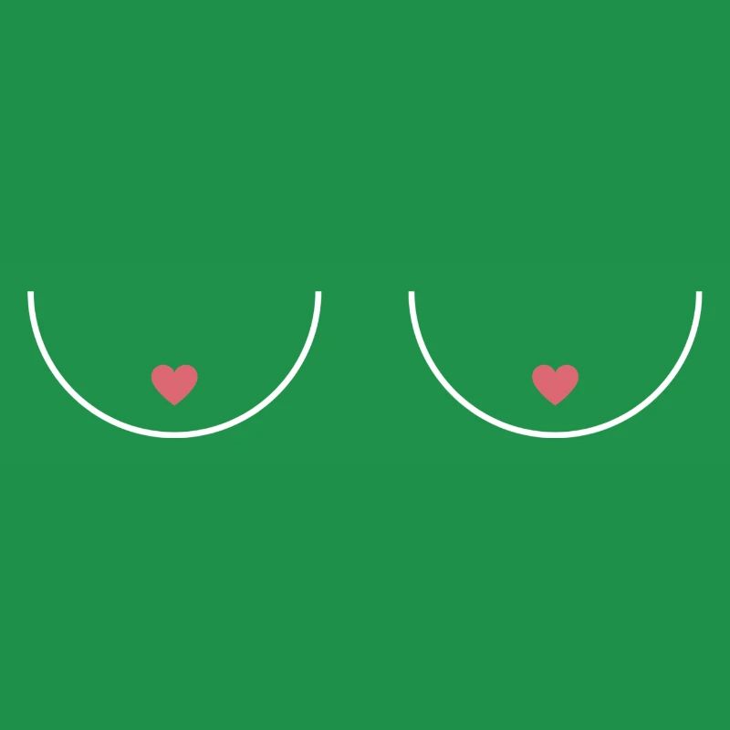 Nipple Chest Boobs Statement Funny Gift Idea