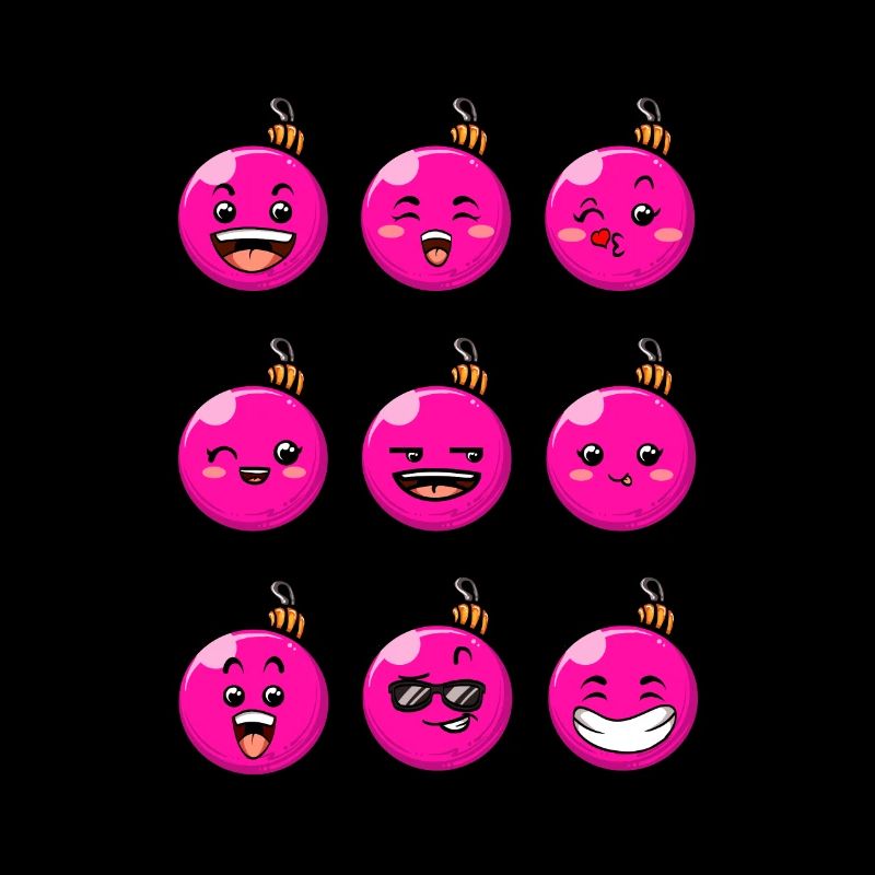 9 Weihnachtskugeln #7/10 Pink