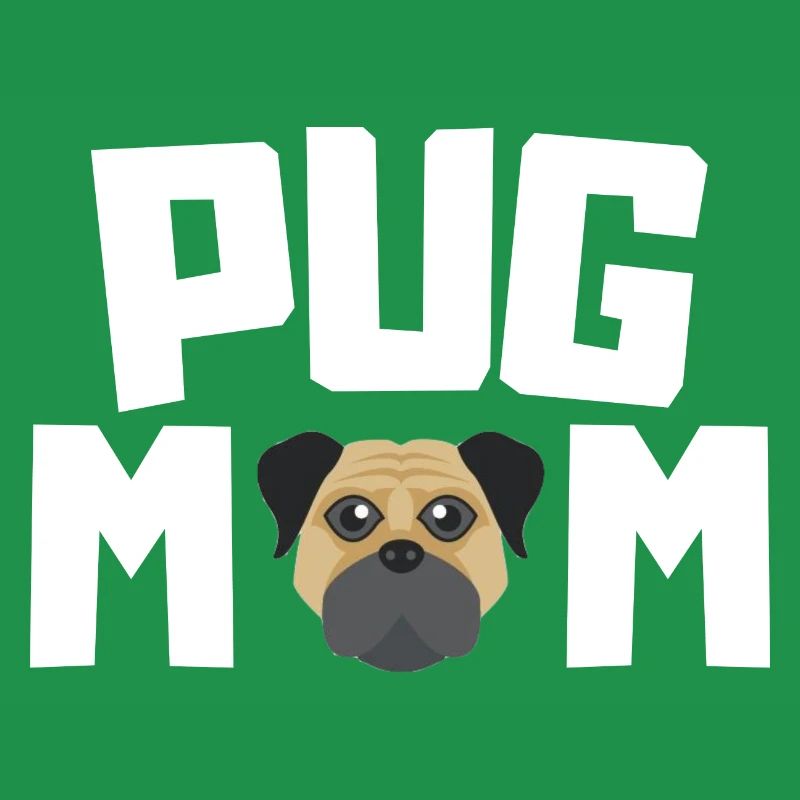 Mops Mama Hunde Haustier Muttertag Geschenk Mops