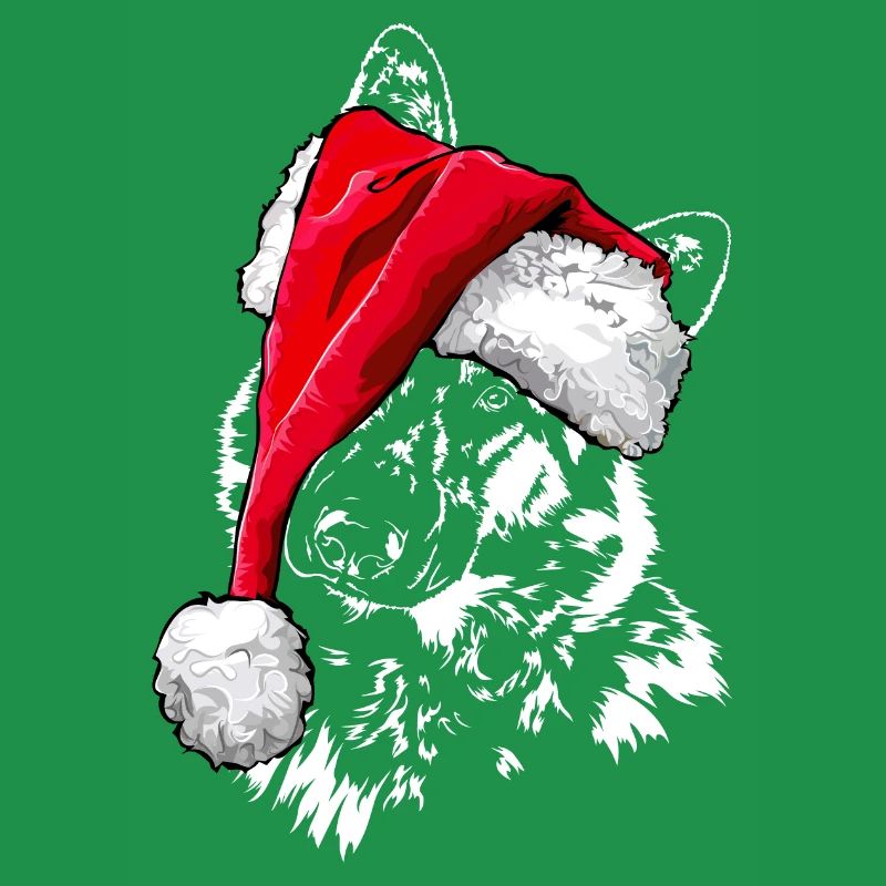 Santa GERMAN SHEPHERD Christmas Wilsigns