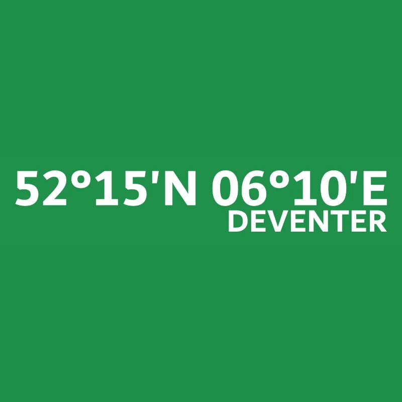 Coordonnées de Deventer