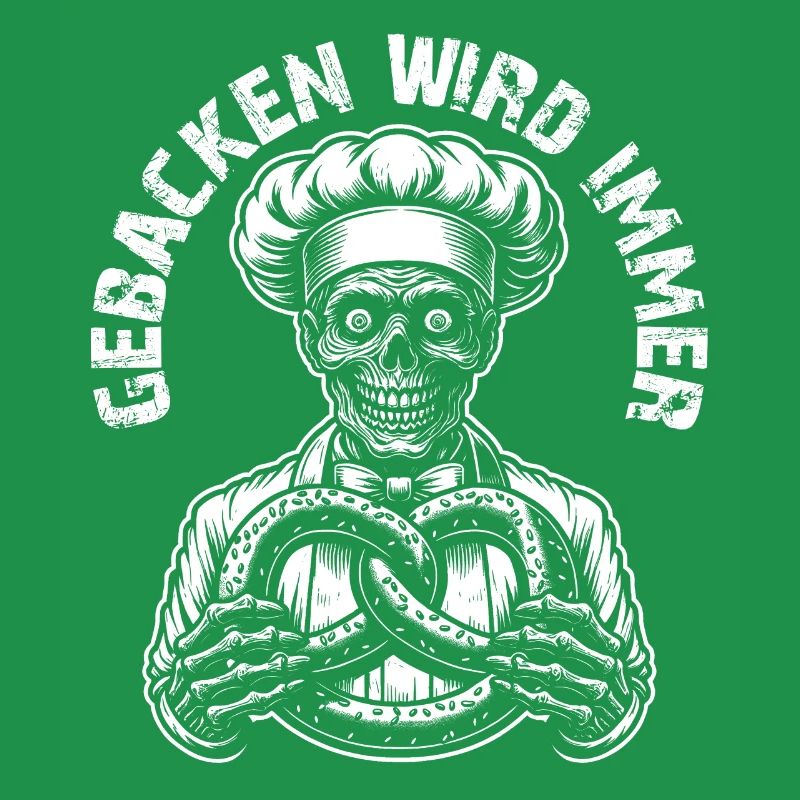 Zombie als Bäcker - gebacken wird immer