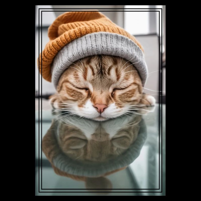 Cute sleeping kitty