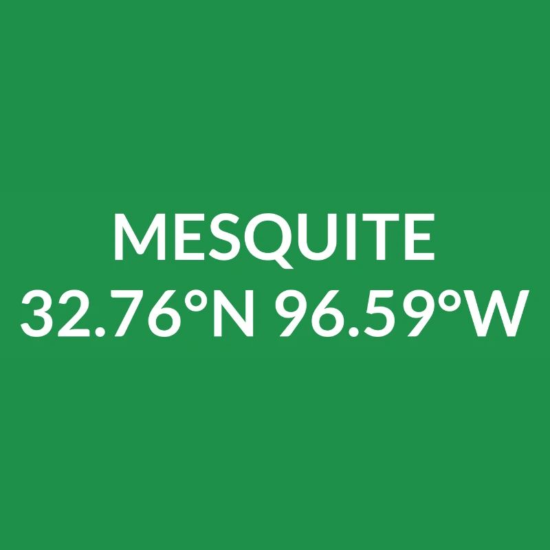 Mesquite, Texas, USA Coordinates