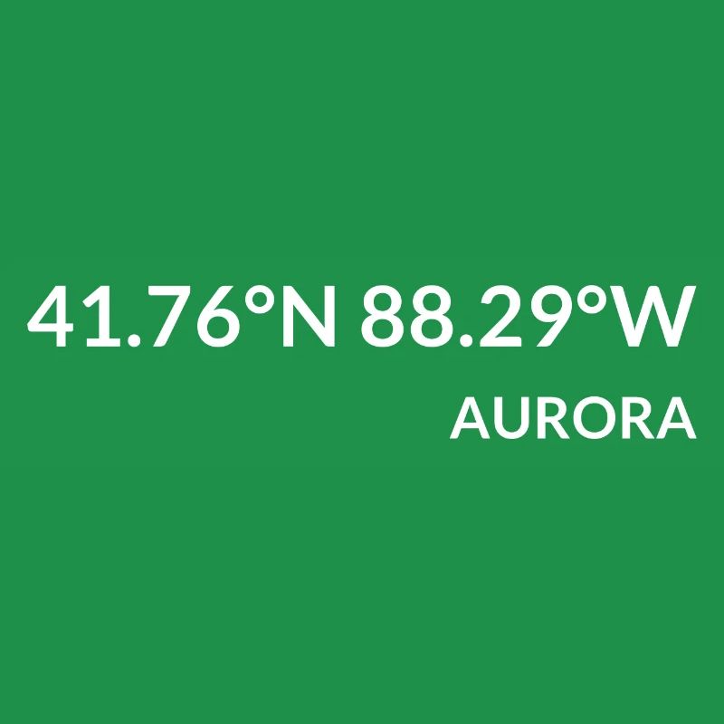 Aurora Illinois USA Coordinates