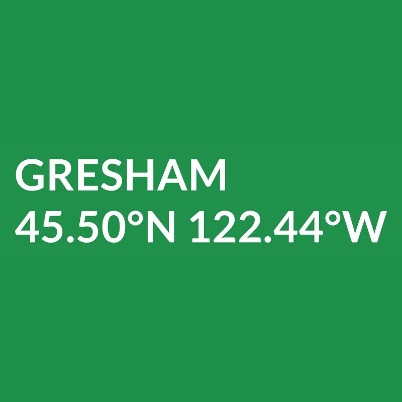 Gresham, Oregon, USA Coordinates