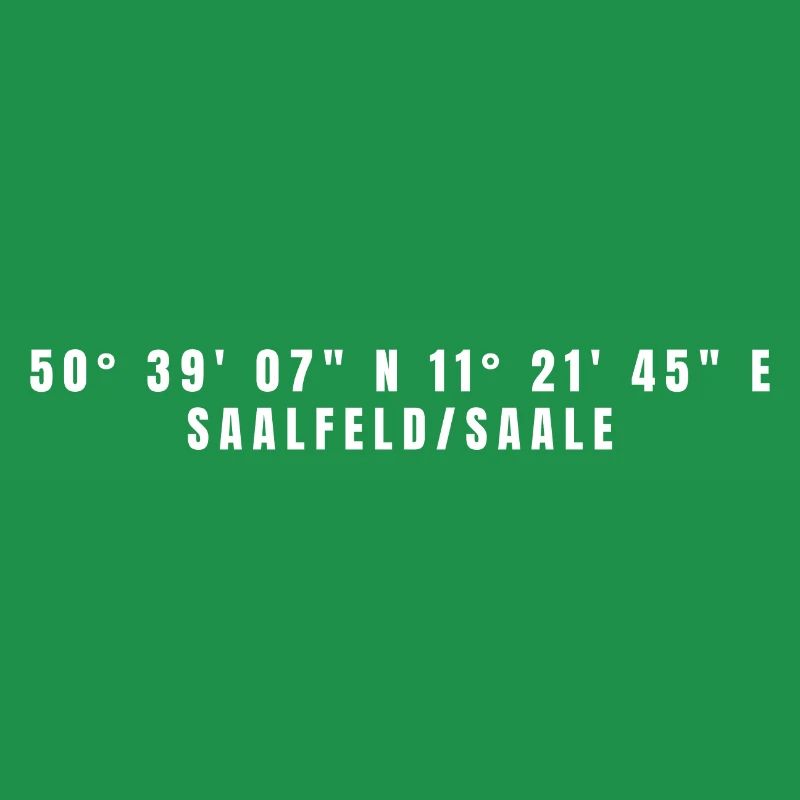 Coordonnées Saalfeld/Saale, Thuringe