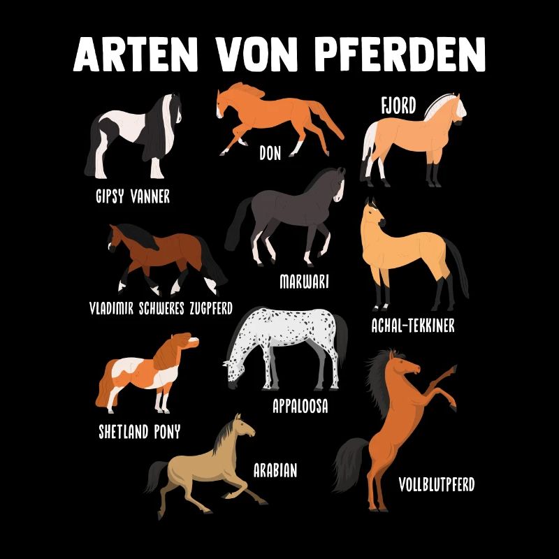 Pferd Pferde Pferderassen Geschenk