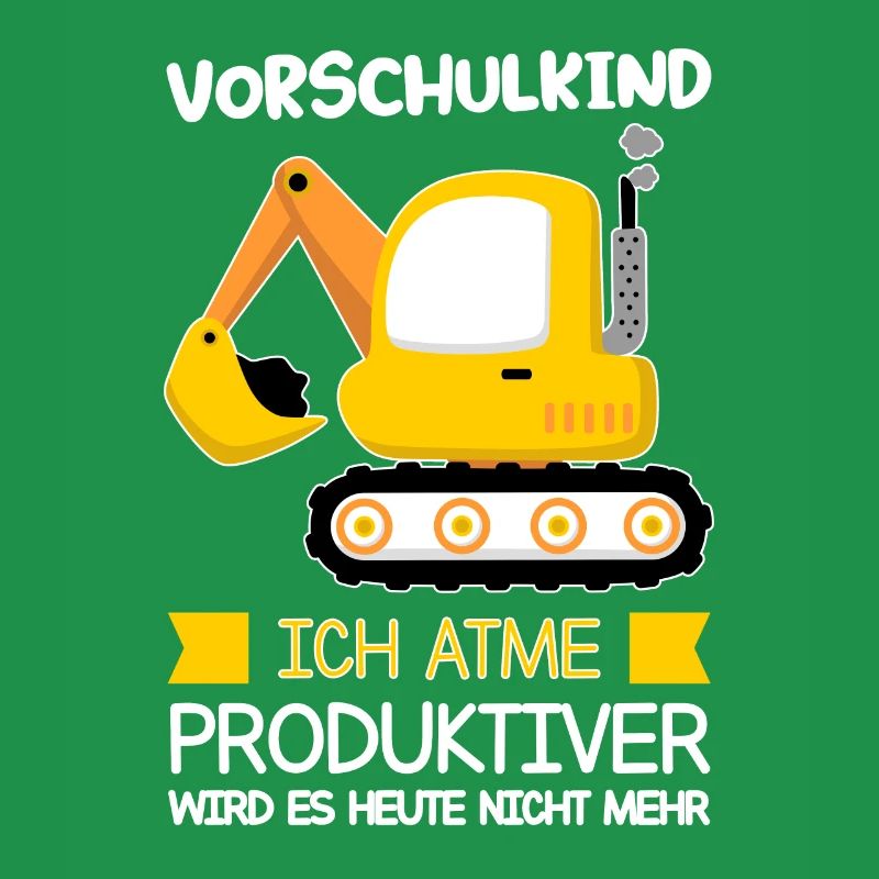 Vorschule Bagger Vorschulkinder Geschenk