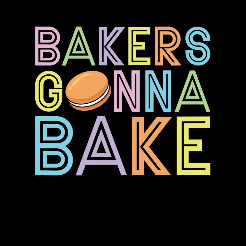 Macaron Bakers Gonna Baker Retro Sweets Cooking