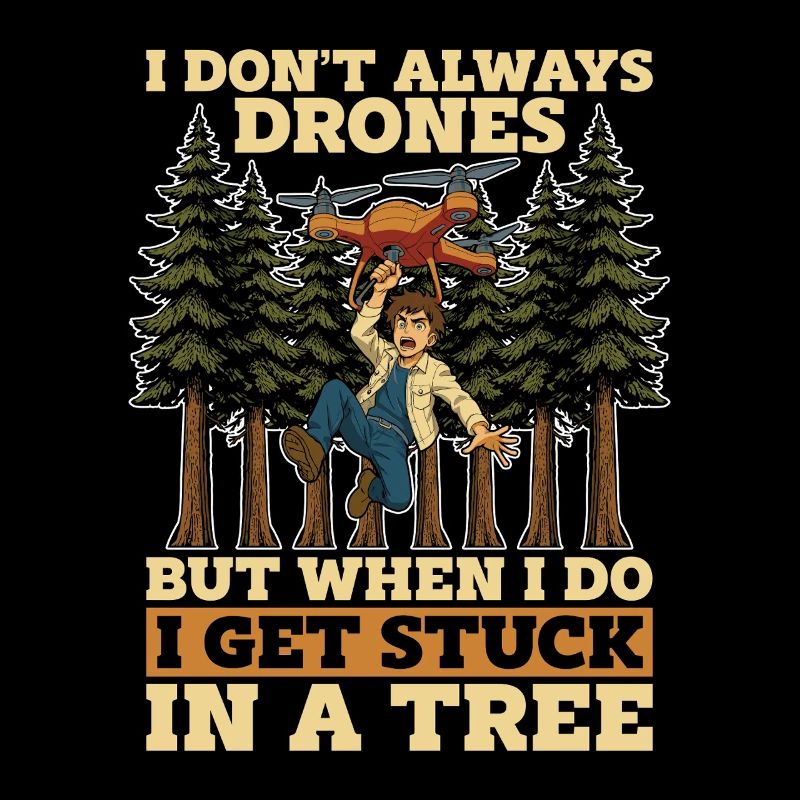 Drone Enthusiast I Don't Always Fly Drone Operator