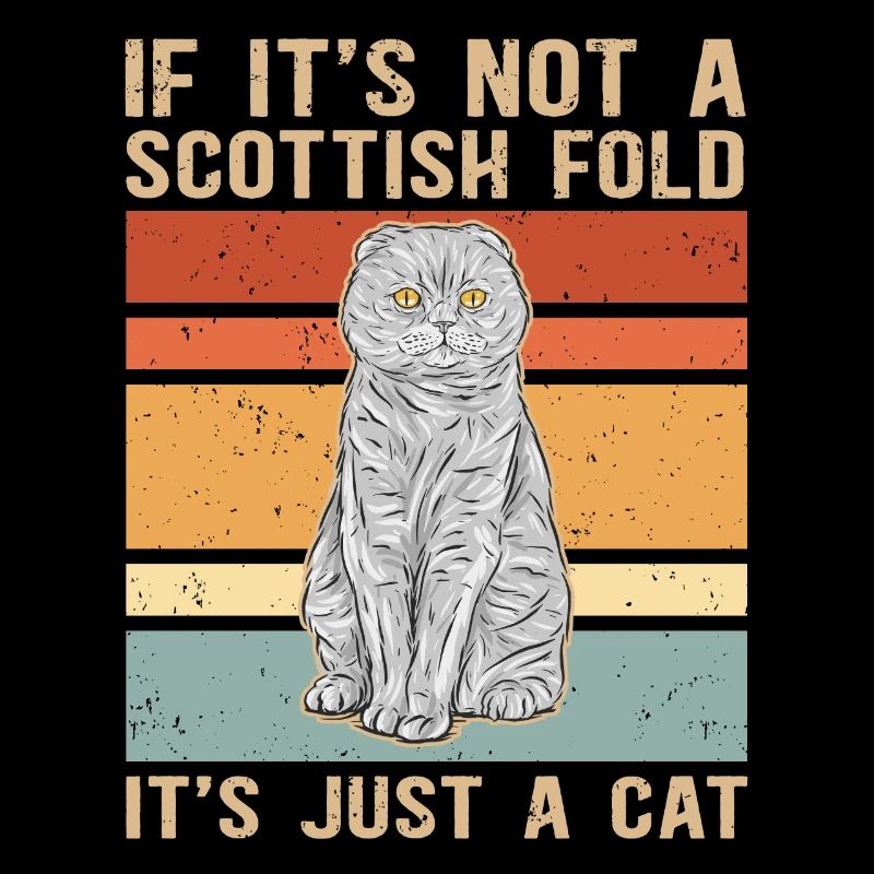 | écossaise pour chat à oreille pliante Cadeau Scottish Fold