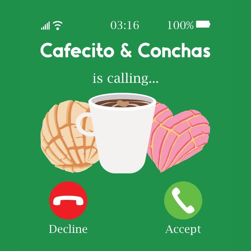 Cafecito Y Chisme Conchas Pan Dulce