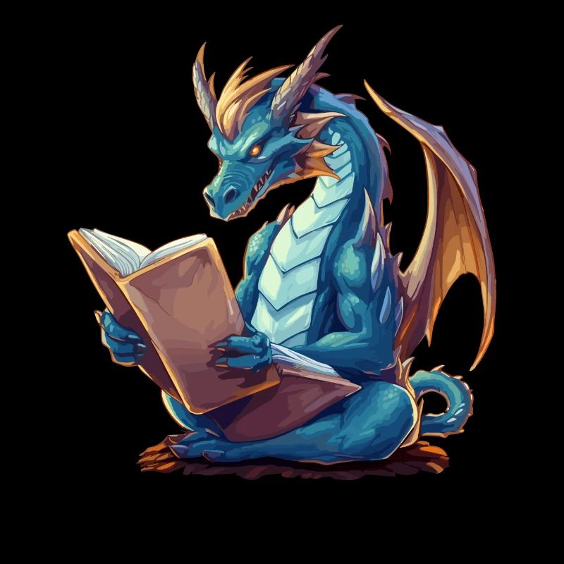 Dragons Und Bücher Nerd Dragon Liebhaber