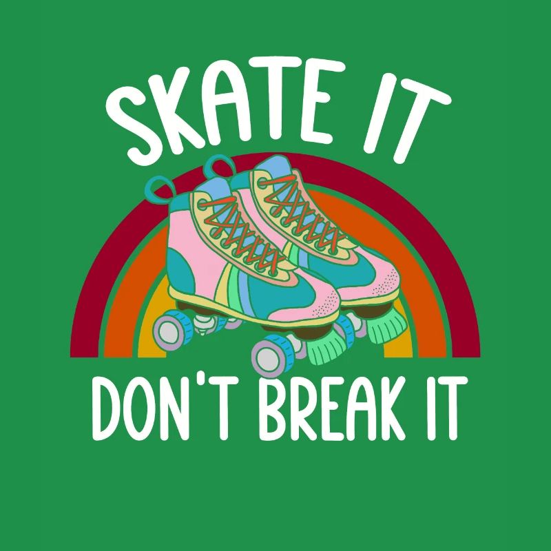 Rollerskates Funny 80er Roller Disco Skating