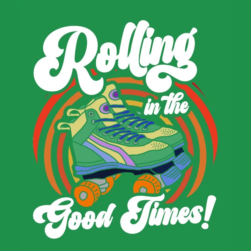 Rollerskates Funny 80er Roller Disco Skating