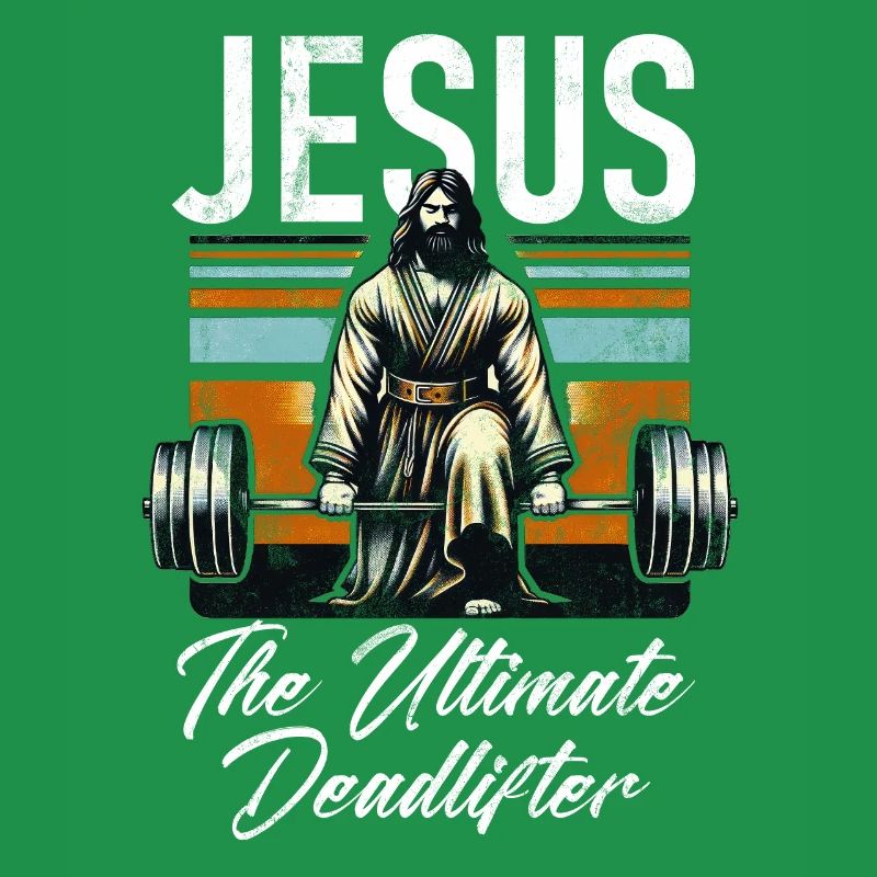 Jésus L’Ultime Deadlifter Christian Gym