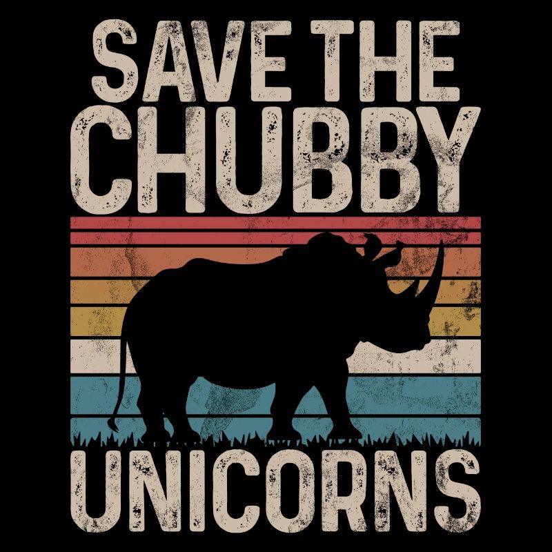 Speichern Sie Die Molligen Einhörner Fat Rino